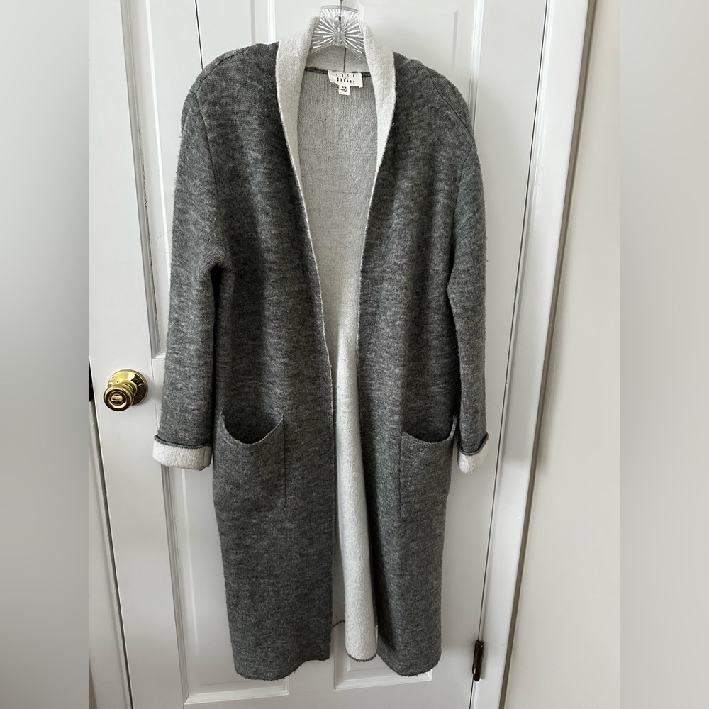 Lost and Wander long grey cardigan sweater size S/M